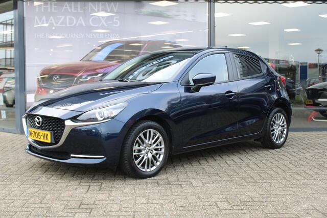 Mazda 2 1.5 Skyactiv-G Luxury Automaat, HUD, Cruise, Clima, Navi, Stuurverwarming, Stoelverwarming, Apple Carplay, BSM, LMV 16 Inch, All Season, Camera