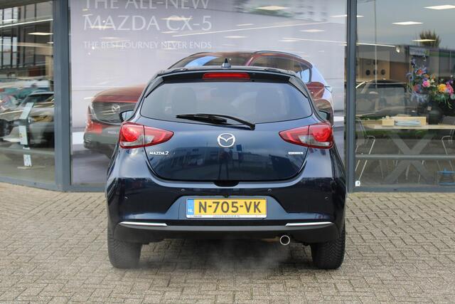 Mazda 2 1.5 Skyactiv-G Luxury Automaat, HUD, Cruise, Clima, Navi, Stuurverwarming, Stoelverwarming, Apple Carplay, BSM, LMV 16 Inch, All Season, Camera