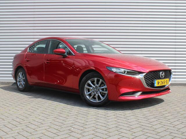 Mazda 3 2.0 e-SkyActiv-G M Hybrid 122 Comfort | Stuur-/stoelverwarming | Camera | Cruise adapt. | Clima | 16" LM | HUD | LED | Dodehoek detectie |