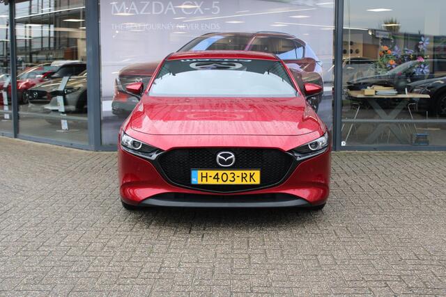 Mazda 3 HB 2.0 e-SkyActiv-G M Hybrid 122 Comfort met Bose , Leder, Bose, Adap.cruise,Navi, Apple Carplay, PDC, LMV 16 Inch, Stuur/Stoelverwarming.