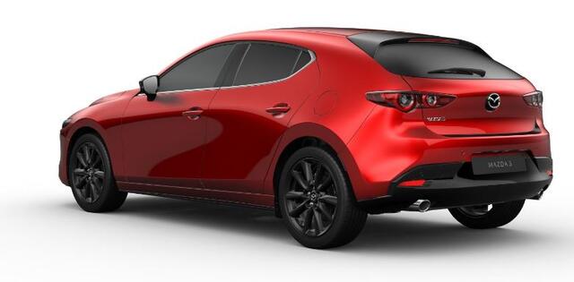 Mazda 3 2.5 e-SkyActiv-G M AUTOMAAT Hybrid 140 Homura NAVI | ACHTERUITRIJCAMERA |18 INCH LMV | APPLE CARPLAY ¤ 4000,- KORTING