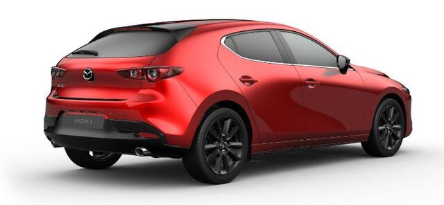 Mazda 3 2.5 e-SkyActiv-G M AUTOMAAT Hybrid 140 Homura NAVI | ACHTERUITRIJCAMERA |18 INCH LMV | APPLE CARPLAY ¤ 4000,- KORTING