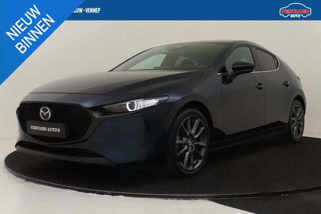 Mazda 3 2.5 E-SKYACTIV-G M HYBRID 140 TAKUMI -BOSE|360°CAM|HEAD-UP DISP.|LEDER|POWER-SEATS|STOEL/STUURVERW.|ADAP.CRUISE|BLIS|PRIVACY.GLAS|KEYLESS|18"