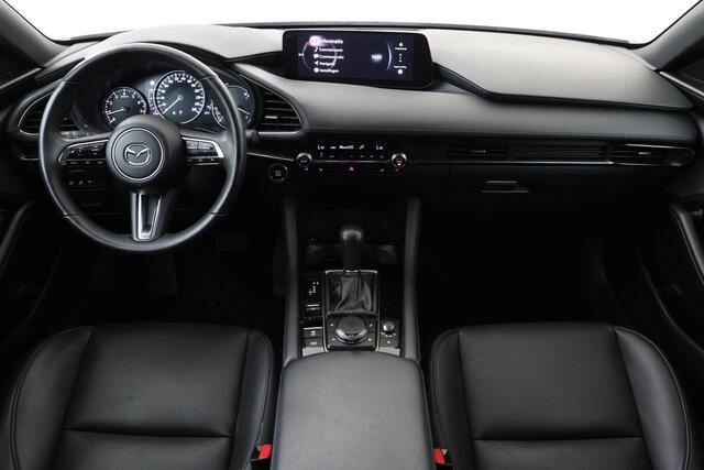 Mazda 3 2.5 E-SKYACTIV-G M HYBRID 140 TAKUMI -BOSE|360°CAM|HEAD-UP DISP.|LEDER|POWER-SEATS|STOEL/STUURVERW.|ADAP.CRUISE|BLIS|PRIVACY.GLAS|KEYLESS|18"