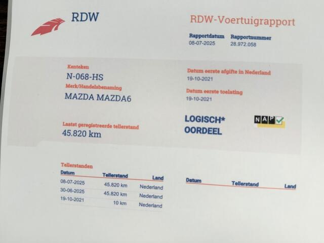 Mazda 6 2.0 SAG 165pk Business Automaat 1e Eig. NL-Auto *Geen Afl. kosten*