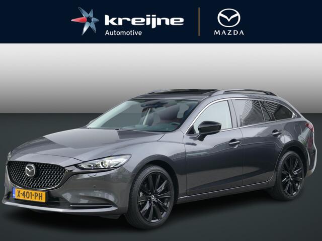Mazda 6 Sportbreak 2.5 SkyActiv-G 194 Homura | AUTOMAAT | Rood Lederen Bekleding | Sunroof | Afneembare trekhaak| RIJKLAARPRIJS!