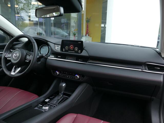 Mazda 6 Sportbreak 2.5 SkyActiv-G 194 Homura | AUTOMAAT | Rood Lederen Bekleding | Sunroof | Afneembare trekhaak| RIJKLAARPRIJS!