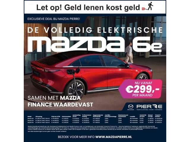 Mazda 6 6e Takumi 68.8 kWh | ZWART LEDER | NAVI | PANO | 360 CAMERA | 10 YEARS DEAL: ¤3.500,- EXTRA INRUIL