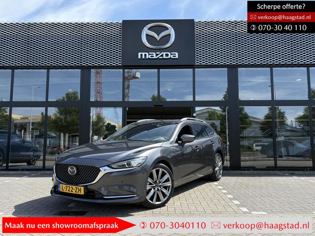 Mazda 6 Sportbreak 2.5 SkyActiv-G 194 Signature Dealer onderhouden / Sunroof / Navi / Meest luxe uitvoering!