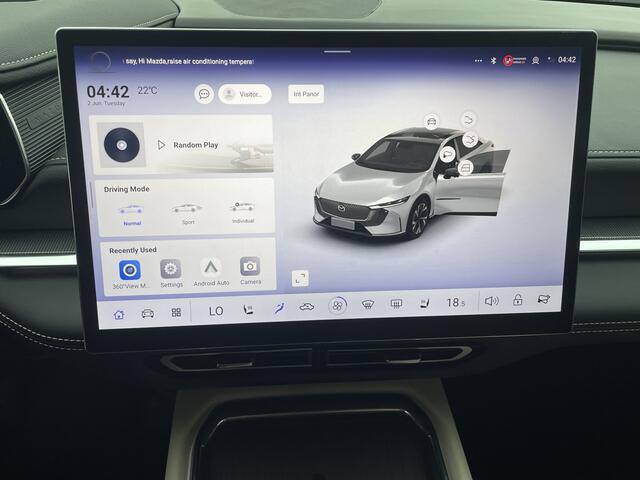 Mazda 6 6e Takumi Business Edition 68.8 kWh NAVI | APPLE CARPLAY / ANDROID| BEIGE LEDER INTERIEUR | PANORAMADAK |360 GR CAMERA | PARKEERSENSOREN V+A 19 INCH LMV | TREKGEWICHT 1500 KG