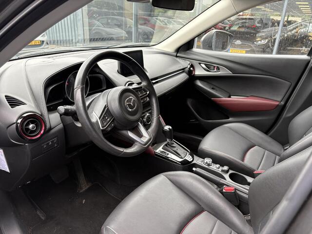 Mazda CX-3 2.0 SkyActiv-G 120 TS+ , Automaat, Trekhaak, Camera, Clima, Bose, Stuur/Stoel Verwarming, Adap-Cruise, PDC, LMV 18 inch, LKA, HUD, Bluetooth,