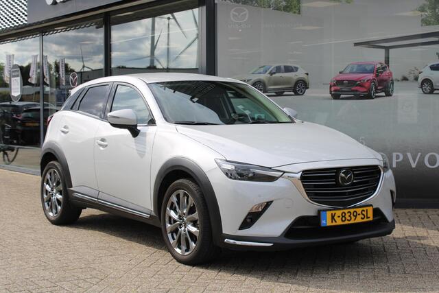 Mazda CX-3 2.0 SkyActiv-G 121 Signature , Unieke Kilometerstand !!, Adap. Cruise, 360 Camera, Clima, Stuurverwarming, Stoelverwarming, Apple Carplay, Bose, HUD, Leder, LMV 18 Inch, LKA, Navi