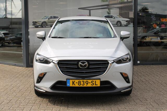 Mazda CX-3 2.0 SkyActiv-G 121 Signature , Unieke Kilometerstand !!, Adap. Cruise, 360 Camera, Clima, Stuurverwarming, Stoelverwarming, Apple Carplay, Bose, HUD, Leder, LMV 18 Inch, LKA, Navi