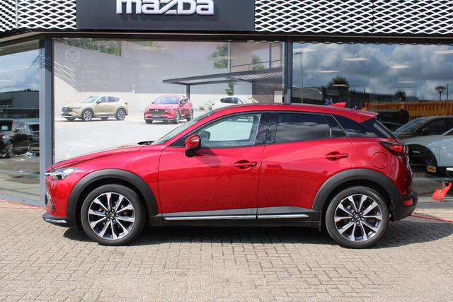 Mazda CX-3 2.0 SkyActiv-G 120 GT-M , Automaat, Trekhaak, Adap.Cruise, Bose, Half Leder, LMV 18 Inch, Camera, PDC, Stuur/Stoelverwarming