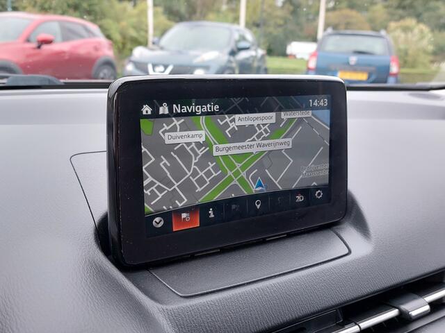 Mazda CX-3 2.0 SkyActiv-G 121pk Automaat Comfort | Origineel NL | Navi | Clima | Cruise | Dodehoek+Rijstrook+Licht+Regensensor | Keyless Start | Stoelverwarming | Pdc | Privacy Glass | 16''lm