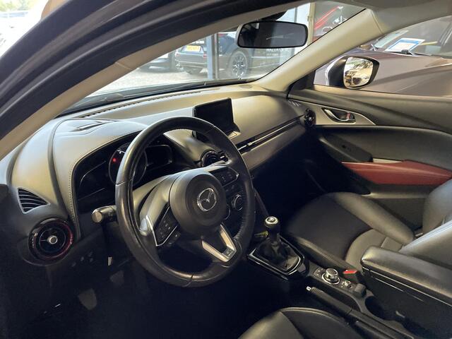 Mazda CX-3 2.0 SkyActiv-G 120 GT-M , trekhaak, LMV 18 Inch, Camera, PDC, LKA, Adap. Cruise, Apple Carplay, Stoelverwarming, Stuurverwarming, Clima, Navi, HUD, Bose, Armsteun