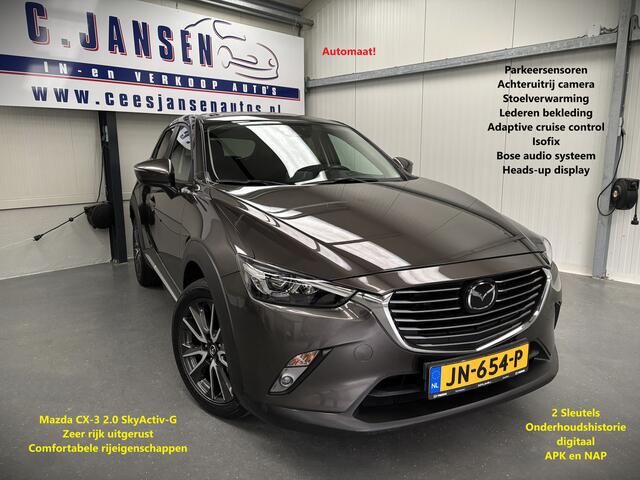 Mazda CX-3 2.0 SkyActiv-G 120 GT-M Automaat! Lederen bekleding | Achteruitrijcamera | BOSE audio | Cruise control adaptief