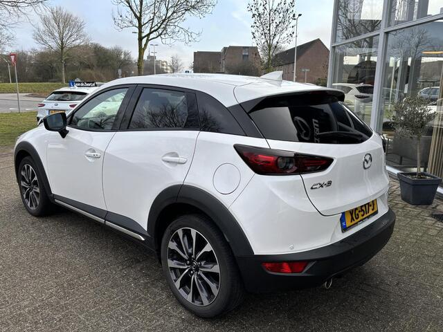 Mazda CX-3 2.0 SkyActiv-G 120 GT-M NL-Auto, Dealer Ondh, Leer, Navigatie, Stuurverw., Stoelverw, Cruise Controle Ad., Elect. bestuurders + geheugen, Head-up, Parkeer hulp, A-Rij-Camera