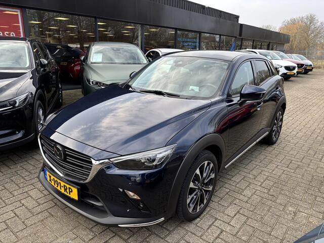 Mazda CX-3 2.0 SkyActiv-G 120 GT-M , Automaat, Trekhaak, Adap.Cruise, Half Leder, Bose, Navi, Apple Carplay, Camera, PDC, Stuur/Stoelverwarming, LMV 18 Inch