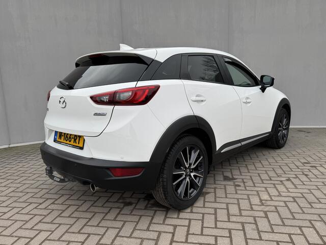 Mazda CX-3 2.0 SkyActiv-G 120 GT-M Trekhaak (trekgewicht 1200KG) / All season banden / Stoelverwarming / 100% onderhouden / Head-up display / Lederen bekleding / Adaptieve cruise control / Navigatie