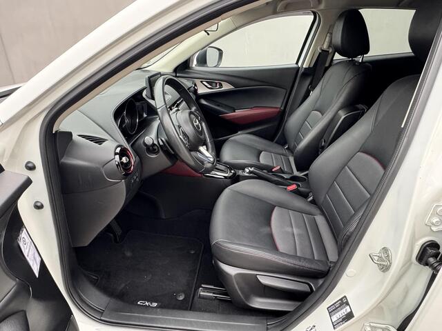 Mazda CX-3 2.0 SkyActiv-G 120 GT-M Trekhaak (trekgewicht 1200KG) / All season banden / Stoelverwarming / 100% onderhouden / Head-up display / Lederen bekleding / Adaptieve cruise control / Navigatie