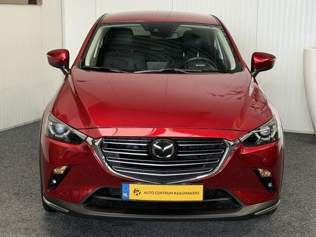 Mazda CX-3 2.0 SKYACTIVE-G 120 SKYLEASE AUTOMAAT NAVIGATIE ADAPTIVE CRUISE CONTROL HEAD-UP DISPLAY KEYLESS GO RIJSTROOKSENSOREN DODEHOEKSENSOREN ACHTERUITRIJCAMERA AFN. TREKHAAK ZEER MOOI !!