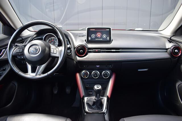 Mazda CX-3 2.0 SkyActiv-G GT-M LED | Zwart Leder | Full Map Navi | Keyless | Camera | 18 Inch LMV