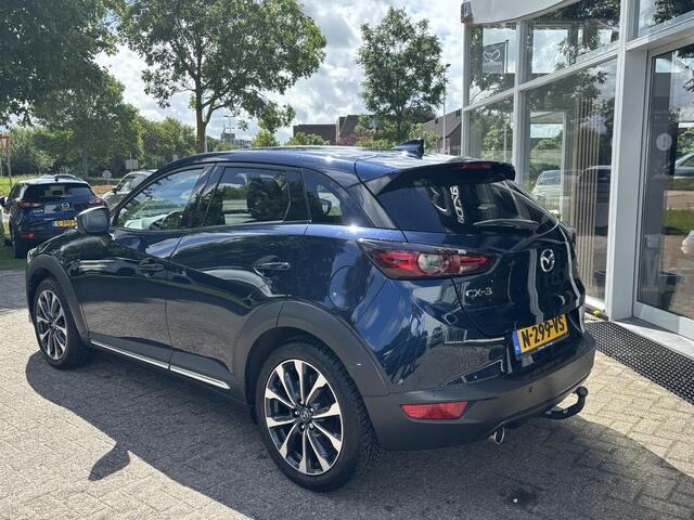 Mazda CX-3 2.0 SkyActiv-G 121 Luxury NL-Auto, 1e Eig. Dealer Onderh., Automaat, Navigatie, Head-up, Apple Carplay /Android Auto, 360 Camera, Cruise Controle Ad., Keyless.