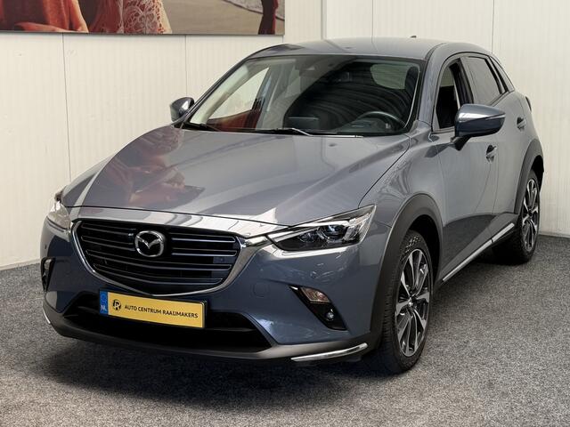 Mazda CX-3 2.0 SKYACTIV-G 121 LUXURY NAVIGATIE CRUISE CONTROL HEAD-UP DISPLAY KEYLESS GO RIJSTROOKSENSSOREN DODEHOEKSENSOREN ACHTERUITRIJCAMERA ZEER MOOI !!