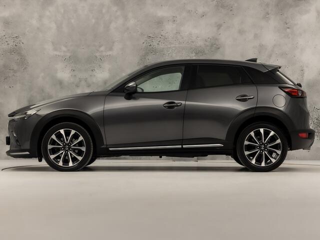 Mazda CX-3 2.0 SkyActiv-G 120 GT-M Automaat (NAVIGATIE, CLIMATE, CAMERA, LEDER, STOELVERWARMING, KEYLESS, SPORTSTOELEN, GETINT GLAS, CRUISE, NIEUWSTAAT)