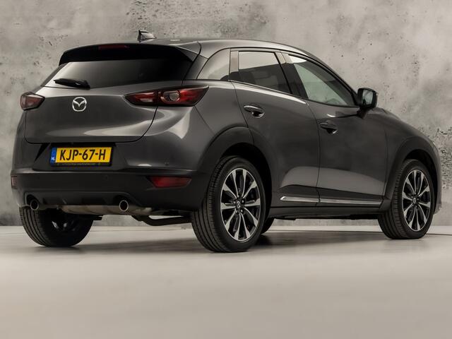 Mazda CX-3 2.0 SkyActiv-G 120 GT-M Automaat (NAVIGATIE, CLIMATE, CAMERA, LEDER, STOELVERWARMING, KEYLESS, SPORTSTOELEN, GETINT GLAS, CRUISE, NIEUWSTAAT)