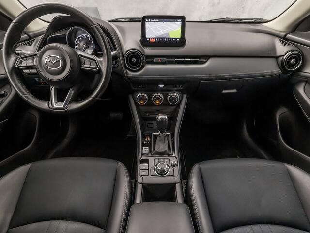 Mazda CX-3 2.0 SkyActiv-G 120 GT-M Automaat (NAVIGATIE, CLIMATE, CAMERA, LEDER, STOELVERWARMING, KEYLESS, SPORTSTOELEN, GETINT GLAS, CRUISE, NIEUWSTAAT)