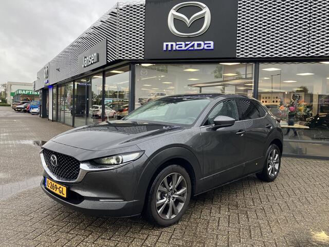 Mazda CX-30 2.0 e-SkyActiv-X 186 M Hybrid Luxury , Schuif/Kanteldak, Leder, 360 Camera, Navi, Bose, Adap.Cruise, Stoel/Stuurverwarming, Apple Carplay, Android Auto, Clima, LMV 18 Inch, HUD, LKA, PDC