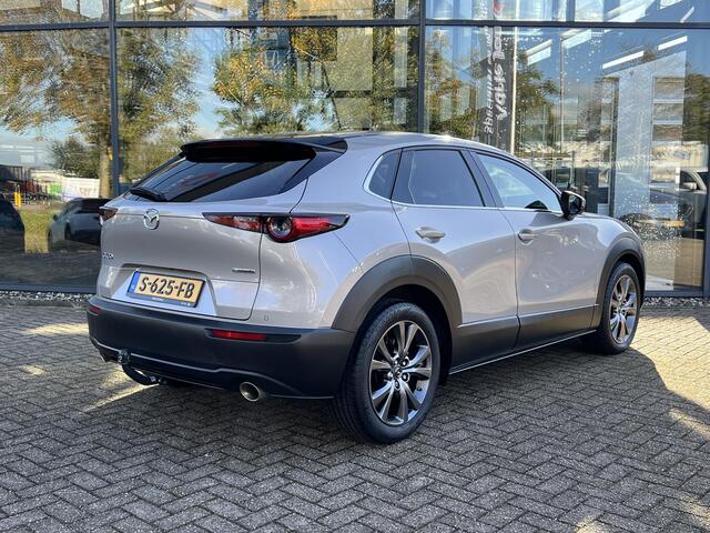 Mazda CX-30 2.0 e-SkyActiv-X M Hybrid Luxury AUTOMAAT | TREKHAAK | DODEHOEKDETECTIE | STOEL- EN STUURVERWARMING | ELEKTR.BESTUURDERSSTOEL | BOSE | ACHTERUITRIJCAMERA | PARKEERSENSOREN V+A |