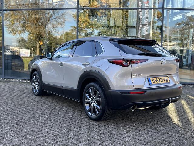 Mazda CX-30 2.0 e-SkyActiv-X M Hybrid Luxury AUTOMAAT | TREKHAAK | DODEHOEKDETECTIE | STOEL- EN STUURVERWARMING | ELEKTR.BESTUURDERSSTOEL | BOSE | ACHTERUITRIJCAMERA | PARKEERSENSOREN V+A |