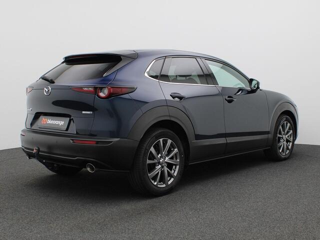 Mazda CX-30 2.0 e-SkyActiv-X M Hybrid Homura 186PK Aut. Head-up display, Trekhaak, Dodehoek detectie, Keyless, Elektr. Achterklep, Stoelverwarming, Trekhaak, 18" LM Velgen, Adaptieve Cruise Control, Camera