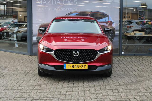 Mazda CX-30 2.0 e-SkyActiv-X M Hybrid Homura , Clima, LMV 18 Inch, Stoelverwarming, Navi, Apple Carplay, HUD, PDC, Camera, Elektrische klep, Adap. Cruise, Stoffen bekleding