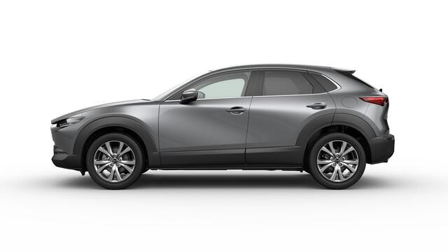 Mazda CX-30 Exclusive-Line - Black Comfort Pack & Driver Assistance & Sound Pack & Design Pack & Sunroof Pack | 18-inch lichtmetalen velgen, Silver | 360° View Monitor | 7-inch digitale meterset