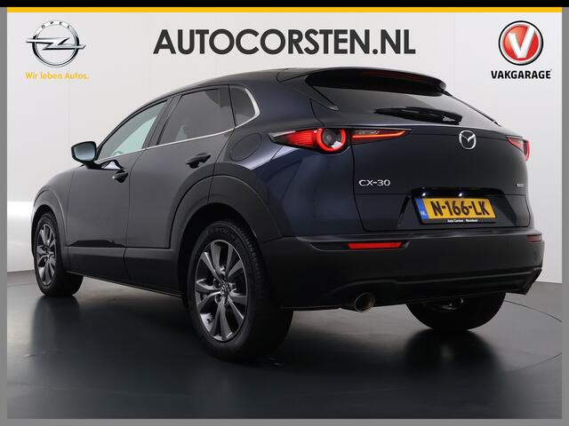 Mazda CX-30 2.0I 187PK Automaat e-Hybrid Luxury Leder Bose®-Audio Adap.Cruise Apple Carplay/Android Auto Navi Ecc Camera Head-Up Display SkyActiv-X Pdc Elek.Stoel Stoel+Stuurverwarming Elek.Achterklep Dodehoek detector Rijstrooksensor 1e Eigenaar Origineel Nederlands