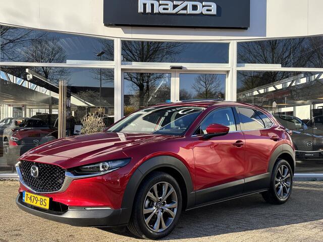 Mazda CX-30 2.0 e-SkyActiv-X M Hybrid Luxury 1e Eig., NL-Auto, Dealer Ondh., Schuifdak, Navigatie, Apple Carplay/ Android Auto, Leer, 360 Camera, Bose, Head-Up, Stoel verw., Stuur verw. Cruise controle ad.