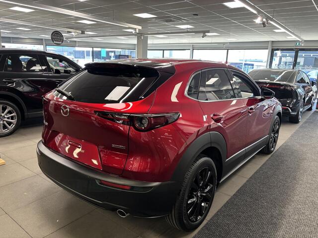 Mazda CX-30 2.5 e-SkyActiv-G 140 M Hybrid Homura , Demovoordeel ¤ 5.889,-, Automaat, Navi, Adap.Cruise, Clima, Apple Carplay, Camera, PDC, HUD, Stoelverwarming, 18" LMV
