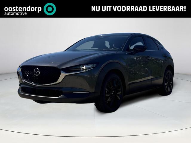 Mazda CX-30 2.0 e-SkyActiv-X M Hybrid Homura | Dodehoeksensoren | Draadloze Applecarplay en Android Auto | Adaptieve Cruise Control | Automaat | 18inch zwarte velgen | Achteruitrijcamera | Elektrische achterklep |