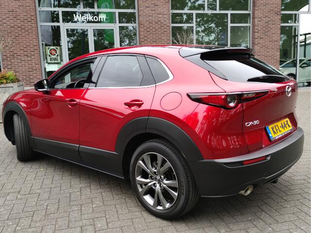Mazda CX-30 2.0 e-SkyActiv-X M Hybrid Luxury Afn.trekhaak - Leder - Head-up display - Adaptive Cr.control - Bose - 18Inch LMV