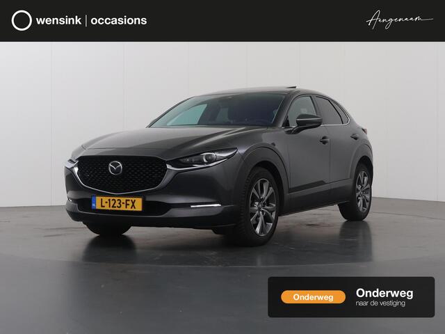Mazda CX-30 2.0 e-SkyActiv-X M Hybrid Luxury | Panoramadak | LED | Leder | Navigatie | Parkeercamera | DAB | Stoel/Stuurverwarming | Cruise Control Adaptief | Elek. Stoelen met Geheugen | Bose | Elek. Achterklep |