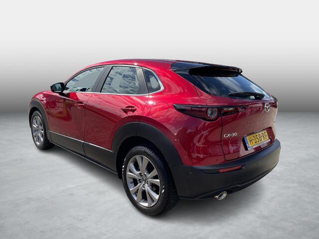 Mazda CX-30 2.0 e-SkyActiv-X M Hybrid Comfort Leder, Camera, All Season, Adap.Cruise, Stoel/Stuurverwarming, Clima, Navi, Apple Carplay, Android Auto, LMV 18 Inch, PDC, LKA,