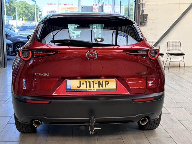 Mazda CX-30 2.0 e-SkyActiv-X M 180 pk Hybrid Luxury | Trekhaak | Camera | Leer | El. verst. stoel + geh. | Bose | Adapt. cruise | stoel+stuurverw.