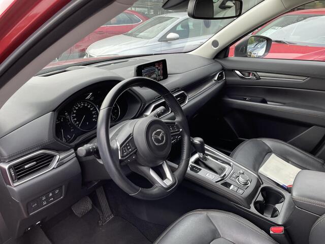Mazda CX-5 2.5 4WD SkyActiv-G 194 Luxury Automaat, Trekhaak, Schuif/kanteldak, AWD, Bose, HUD, Adap. Cruise, 360 Camera, Stoelverwarming, Stuurverwarming, Stoelverkoeling, Navi, Leder, Clima, LKA, Elektrische klep, LMV 19 Inch