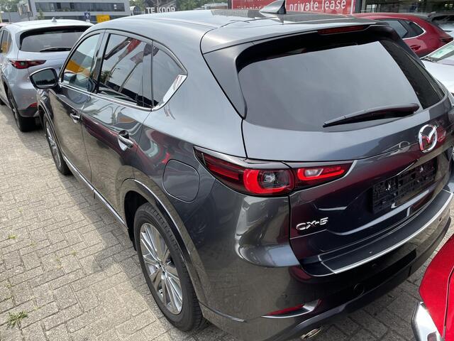 Mazda CX-5 2.0 SkyActiv-G 165 Takumi , Automaat, Trekhaak, Bruin Leder, Adap. Cruise, Stoelverwarming, Stoelverkoeling, Stuurverwarming, Navi, Apple Carplay, LMV 19 Inch, LKA, Bose, Elektrische klep, HUD