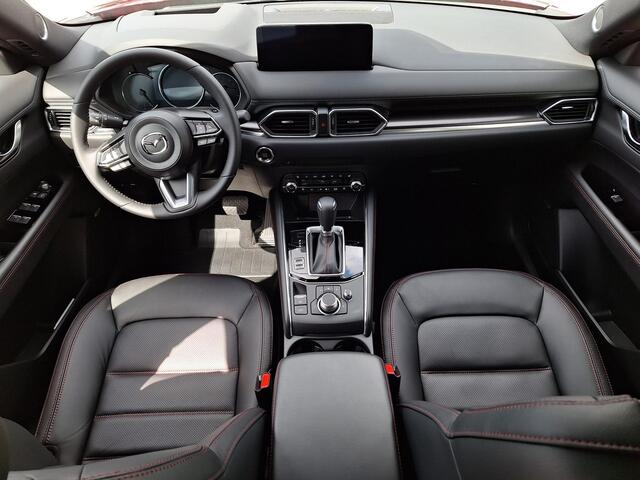 Mazda CX-5 2.0 e-SkyActiv-G M Hybrid 165 Homura | ¤ 5.555,- korting | Elektrische stoelen met geheugenstand | Stoelkoeling en Verwarming | Stuurverwarming | 360 Camera | Bose | Adaptieve cruise control | Head-up Display |