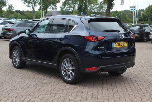 Mazda CX-5 2.0 SkyActiv-G 165 Luxury / Trekhaak / 360Camera / Head-up / Leder / Keyless / 19'' / Navigatie / Bose / Dodehoek / Stuur+Stoelverwarming / Adaptief Cruise Control
